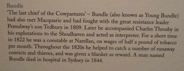 Bundle - Tharawal Cowpastures Leader displayed at Camden Museum 